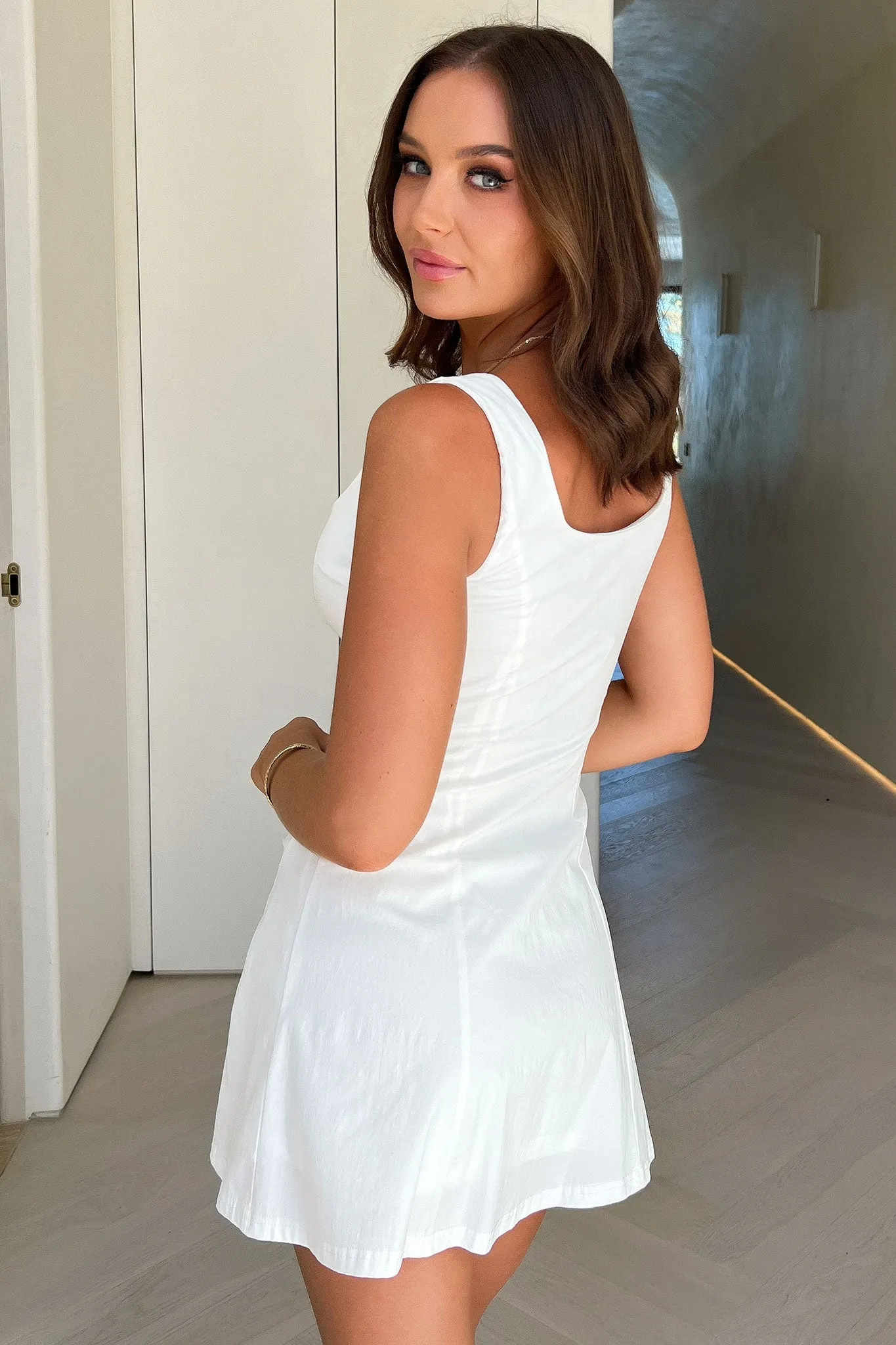 Augusta Mini Dress - White