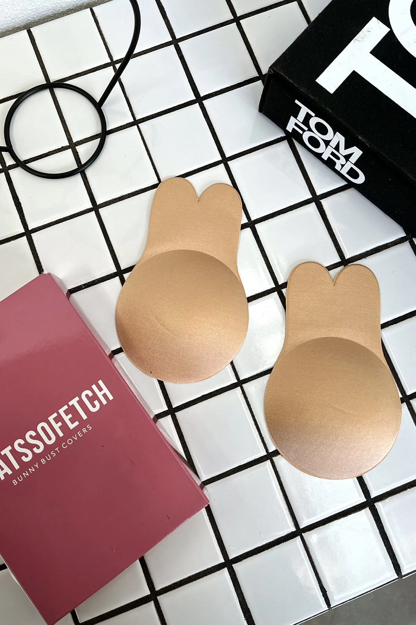 Bunny Bust Covers - Nude