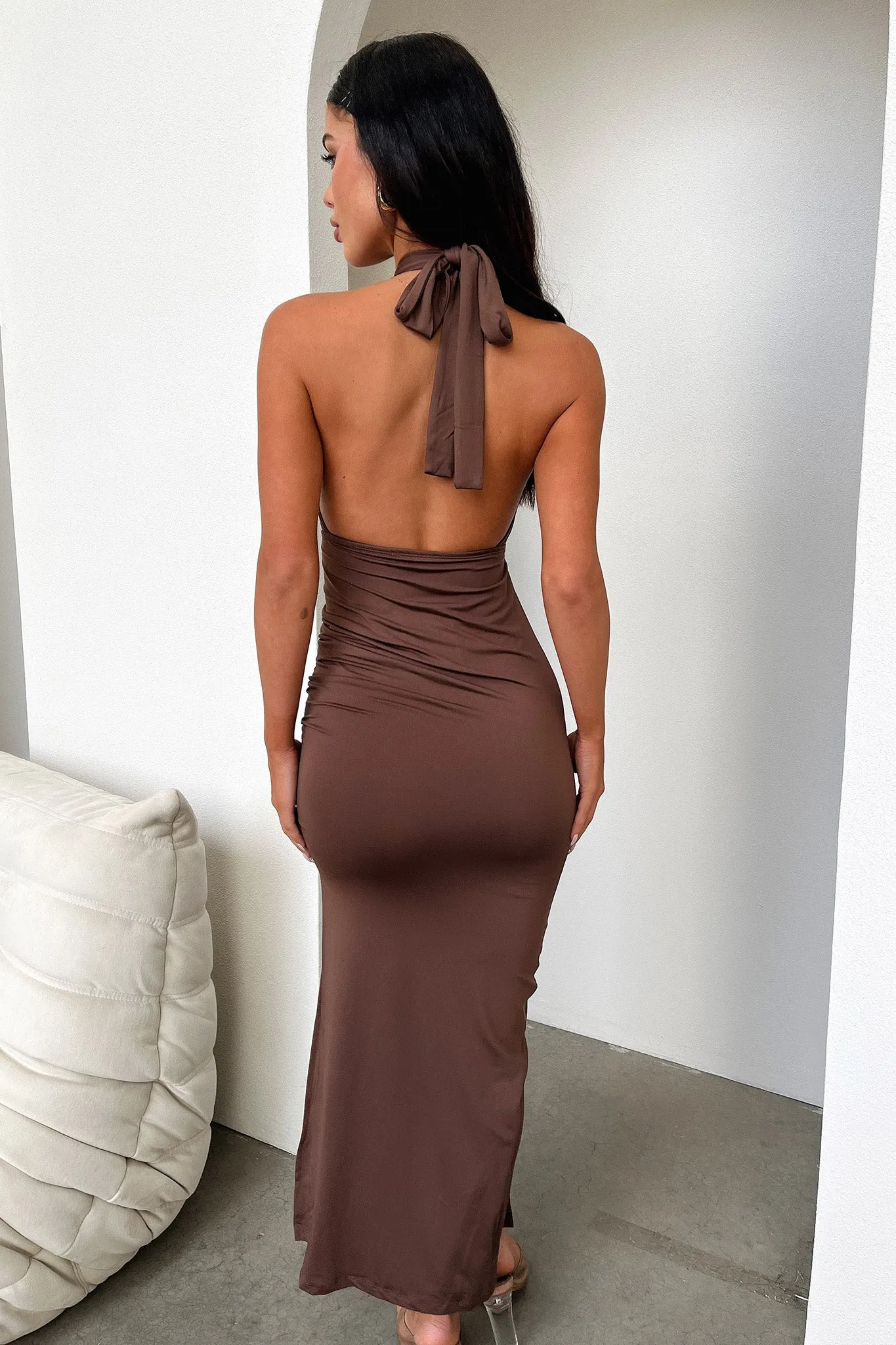 Jasmine Dress - Brown
