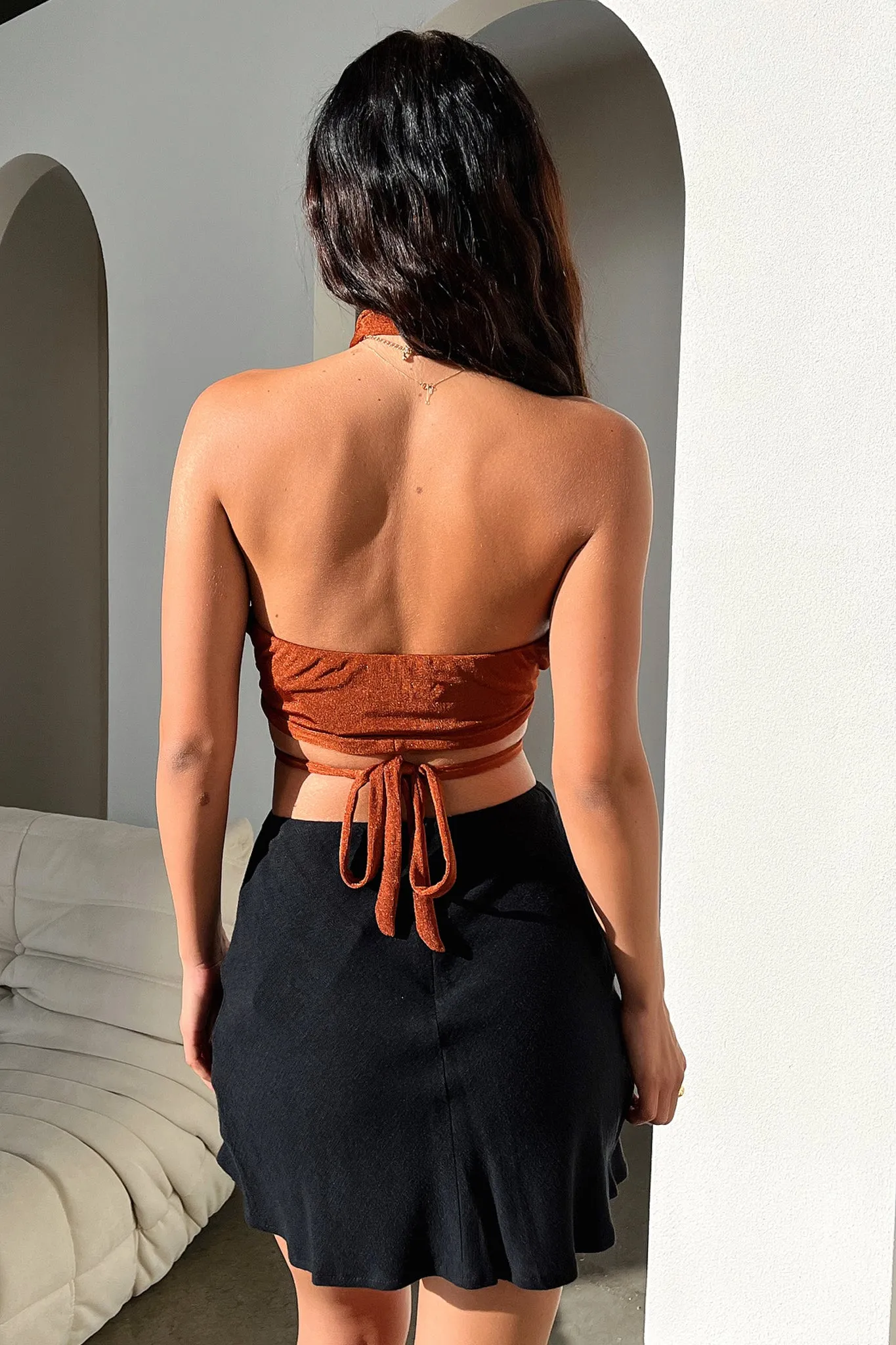 Jena Crop - Brown