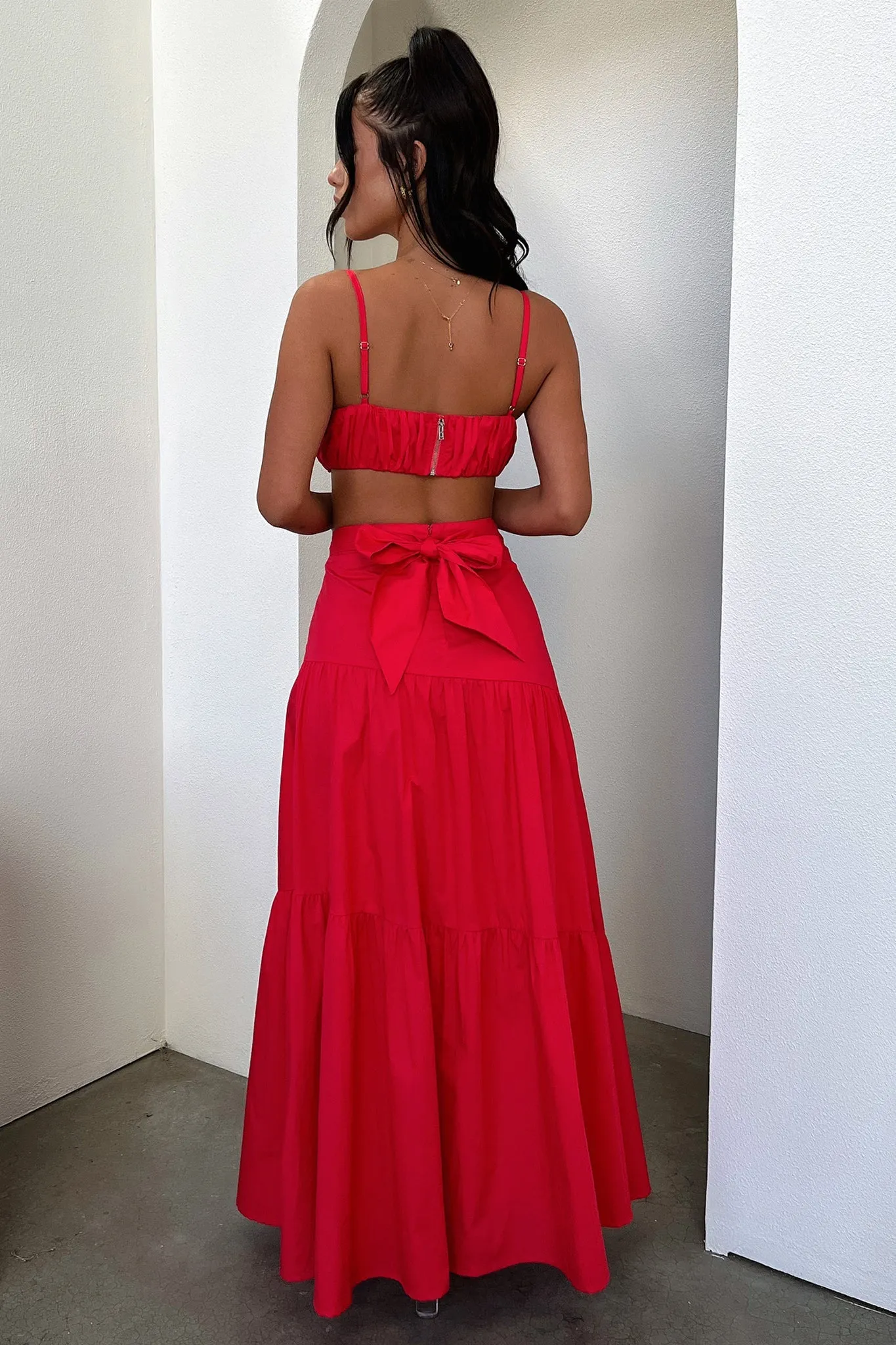 Lateisha Crop - Red