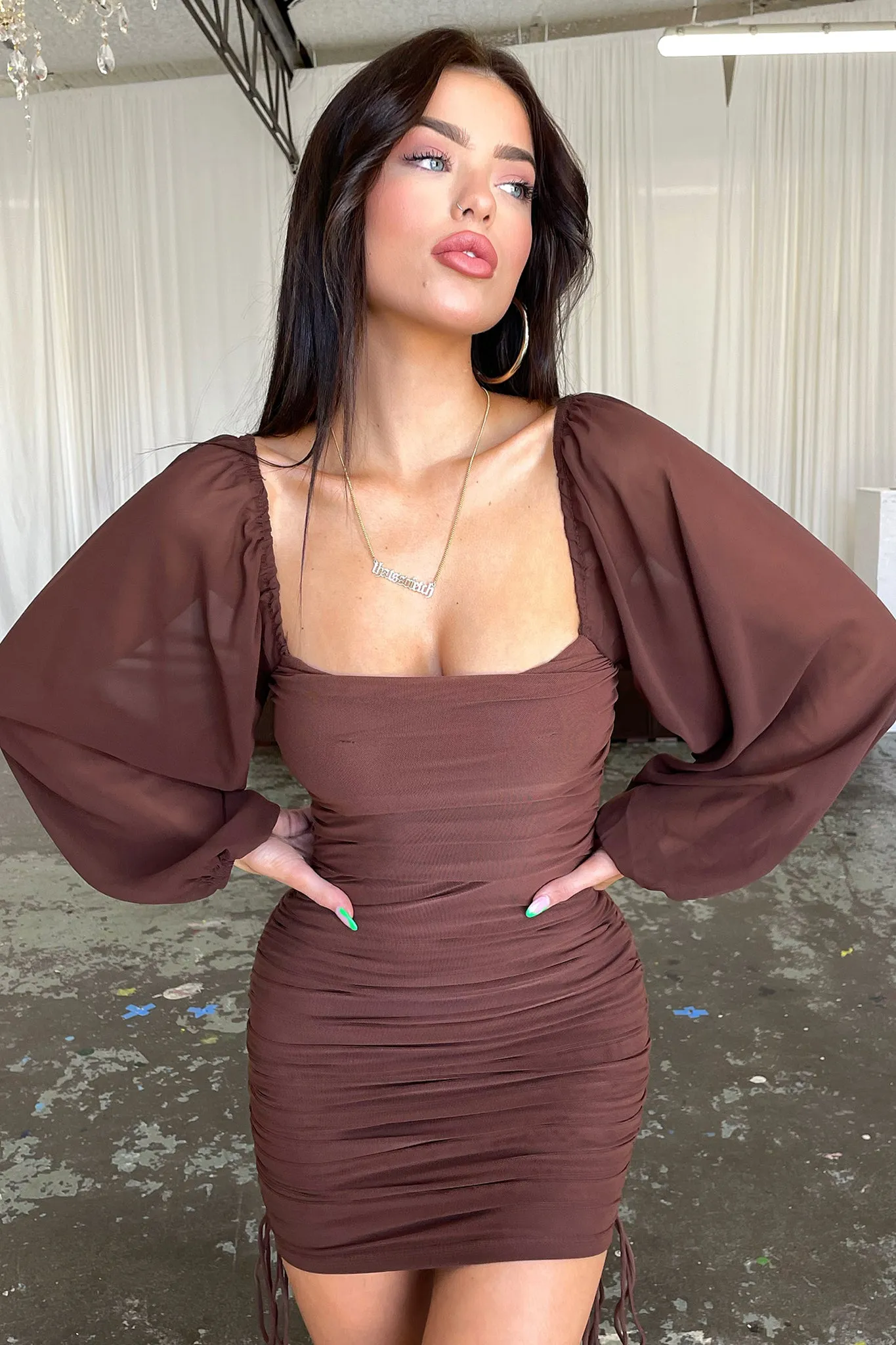 Lorde Dress - Brown