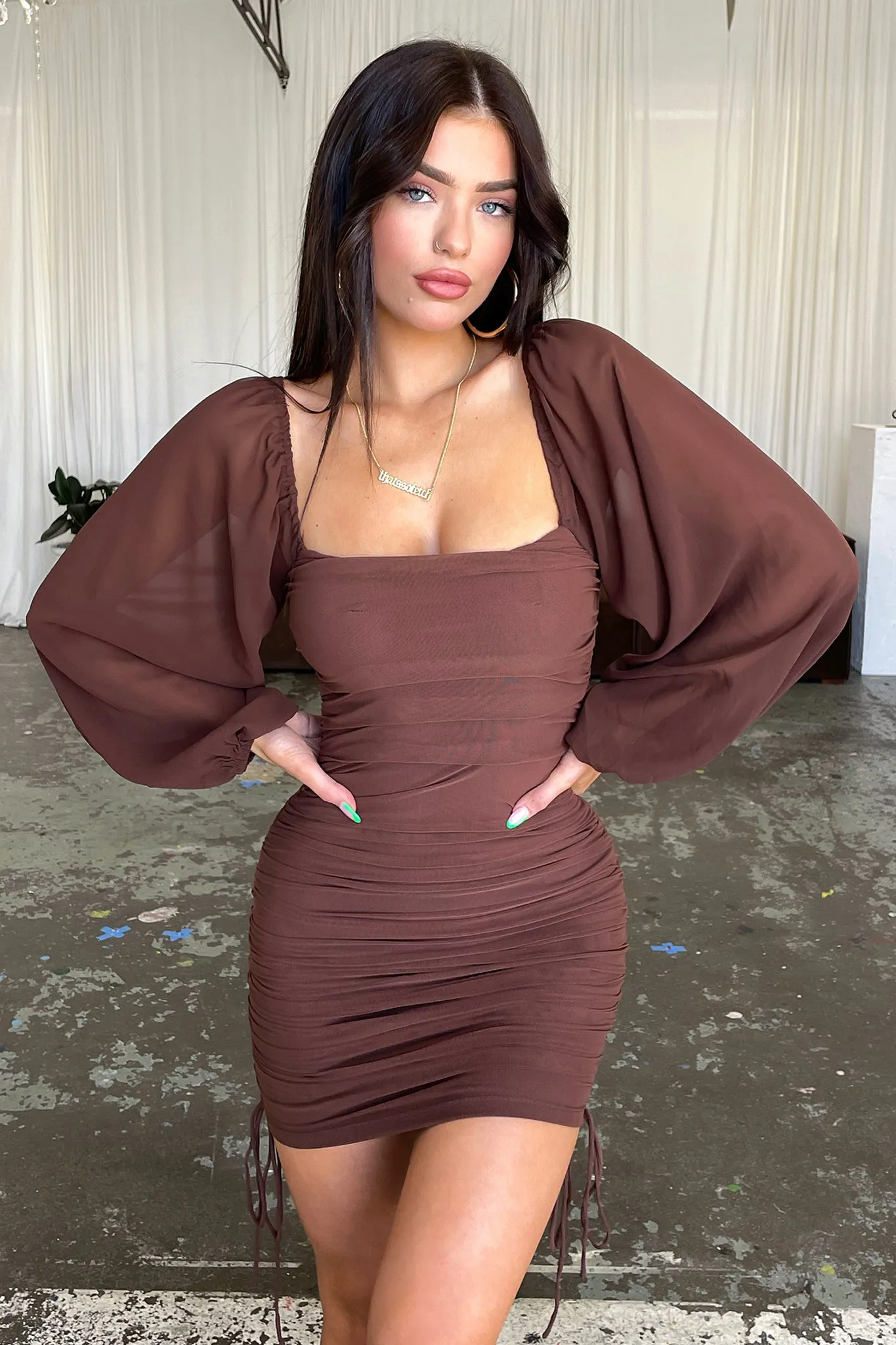 Lorde Dress - Brown