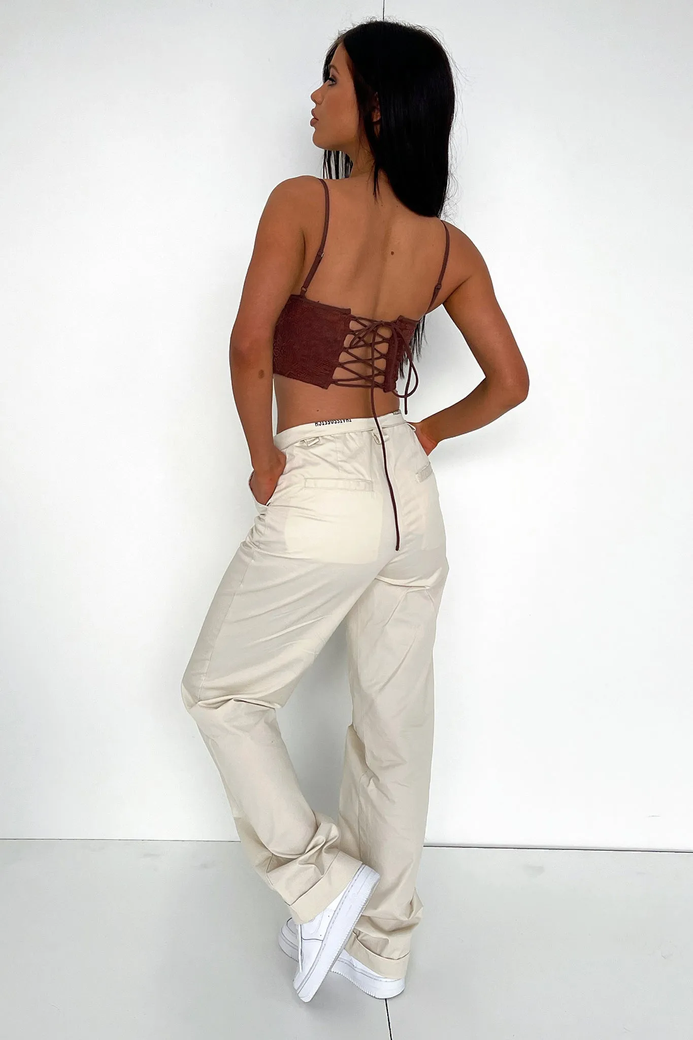 Marko Lace Corset - Brown
