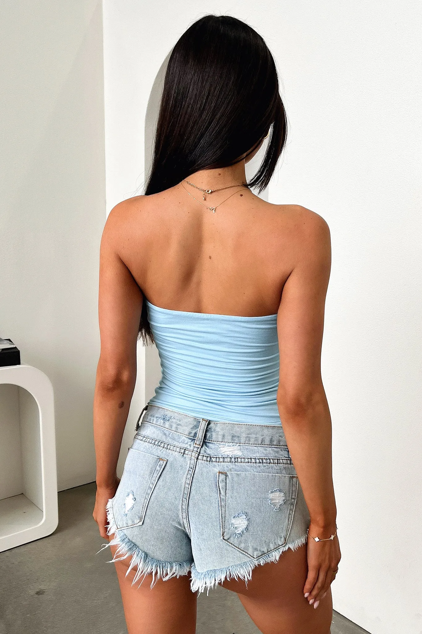 Myah Bandeau Top - Blue